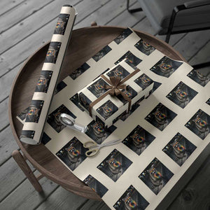 Raccoon Eating Baguette Graphic Wrapping Paper Roll Humorous Gay Pride Gift TS12 Beige Print Your Wear