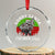 Raccoon Xmas Crystal Glass Ornament Sorry Santa I've Been Feral Retro Xmas Tree TS10 Transparent Glass 3'' Circle Print Your Wear