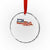 Racing Car Crystal Glass Ornament Retro Style Vintage American Flag TS10 Transparent Glass 3'' Circle Print Your Wear