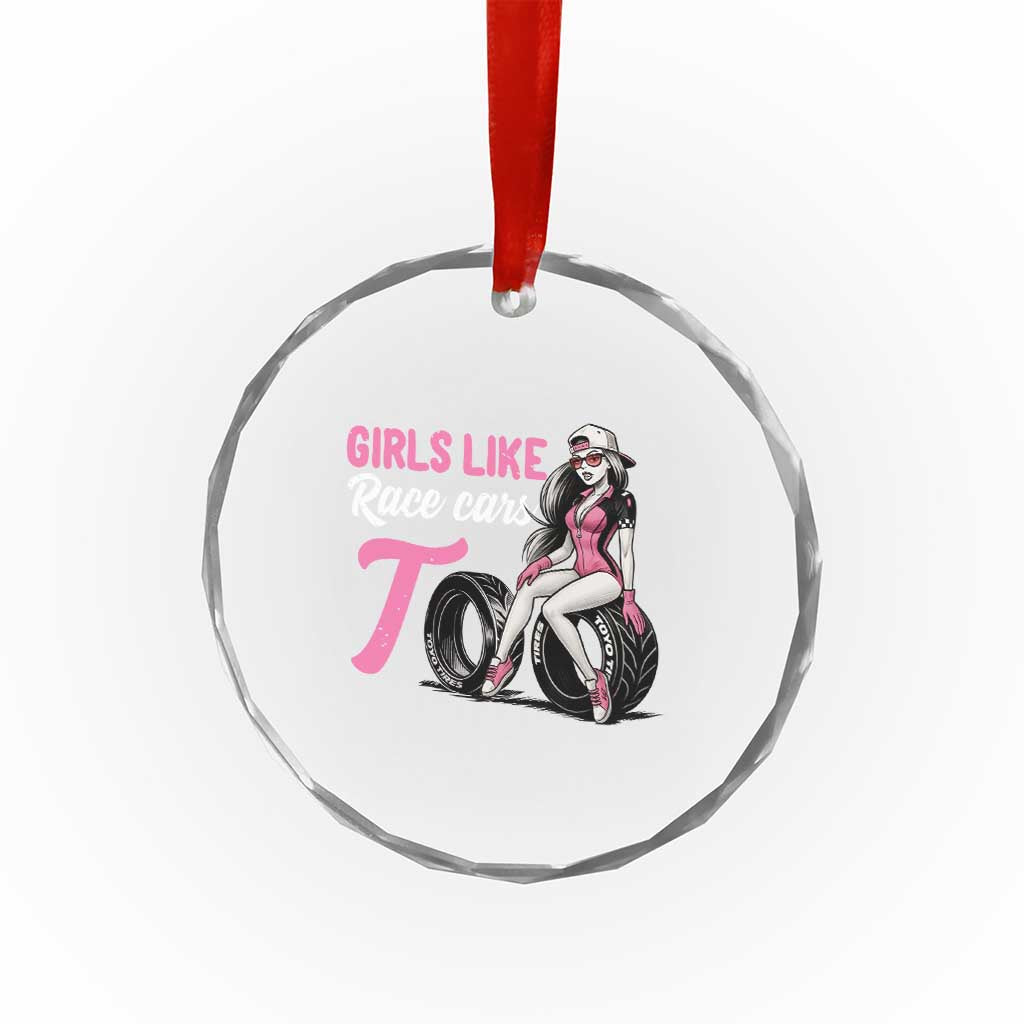 Racing Car Girl Crystal Glass Ornament Girls Like Race Cars Too TS14 Print Your Wear