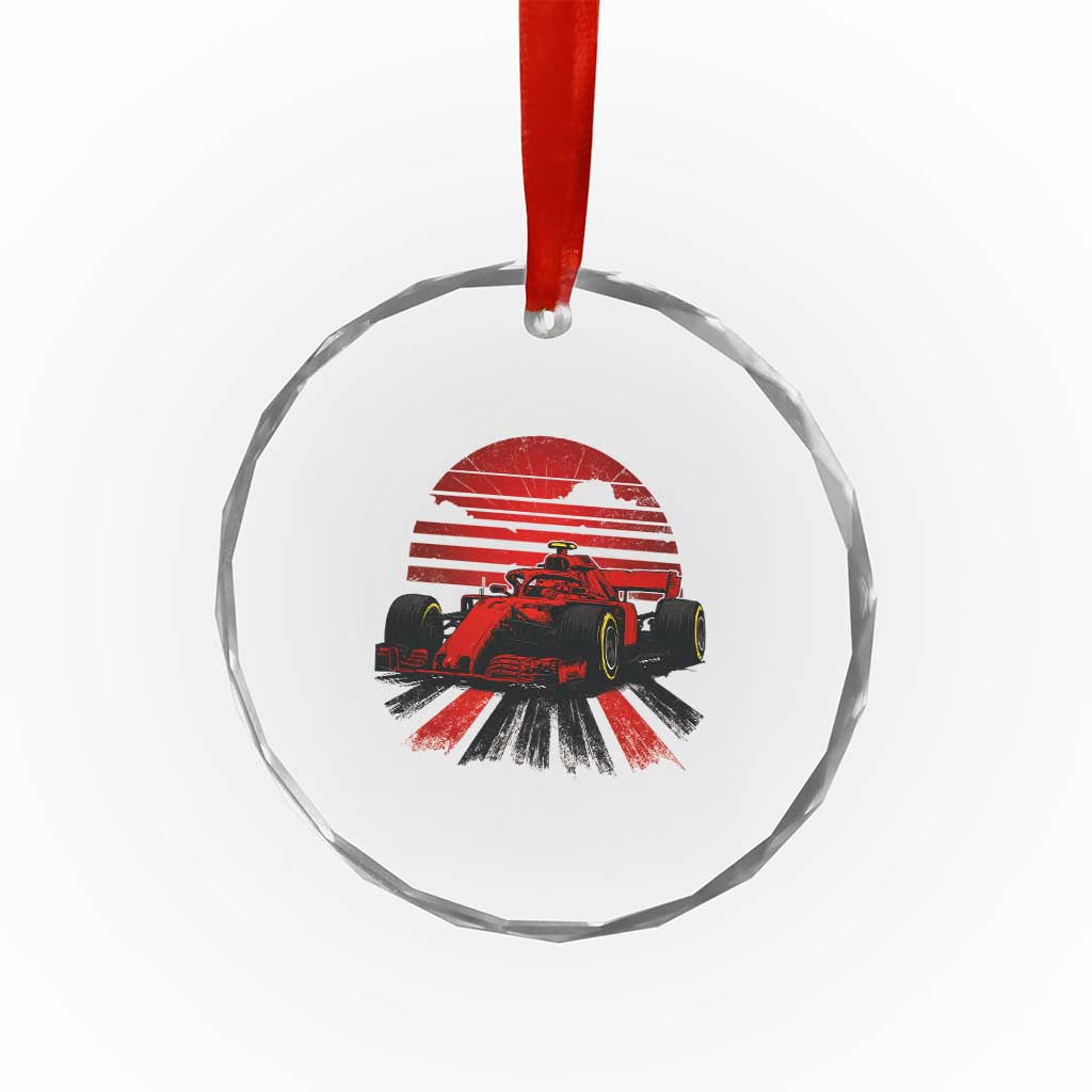 Racing Car Red Speed Motorsport Crystal Glass Ornament TS14 Print Your Wear