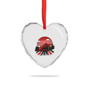 Racing Car Red Speed Motorsport Heart Crystal Glass Ornament TS14 Print Your Wear