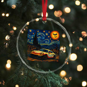 Racing Sports Crystal Glass Ornament Starry Night 911 Silhouette Halloween TS14 Print Your Wear