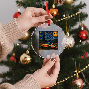 Racing Sports Crystal Glass Ornament Starry Night 911 Silhouette Halloween TS14 Print Your Wear