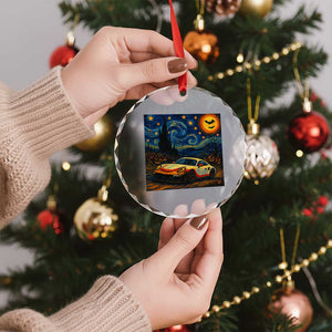 Racing Sports Crystal Glass Ornament Starry Night 911 Silhouette Halloween TS14 Print Your Wear