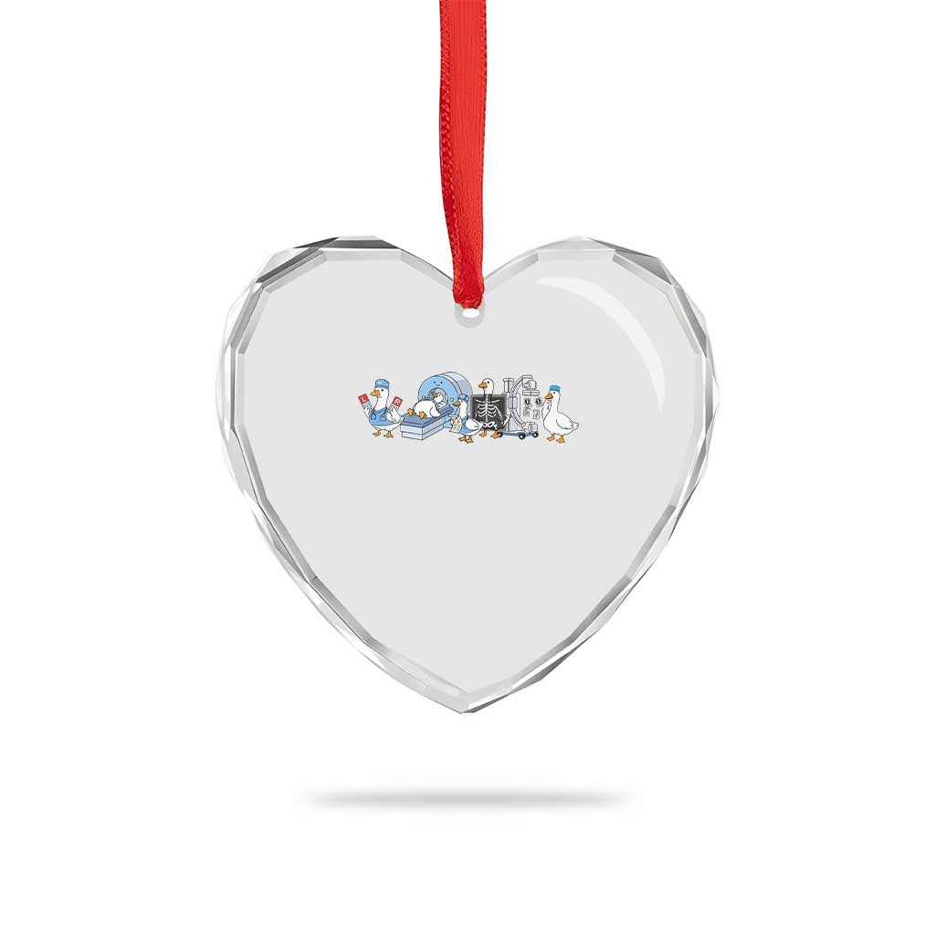 Radiologic Technologist Goose Heart Crystal Glass Ornament Funny X-Ray Tech CT MRI Gooses TS10 Print Your Wear