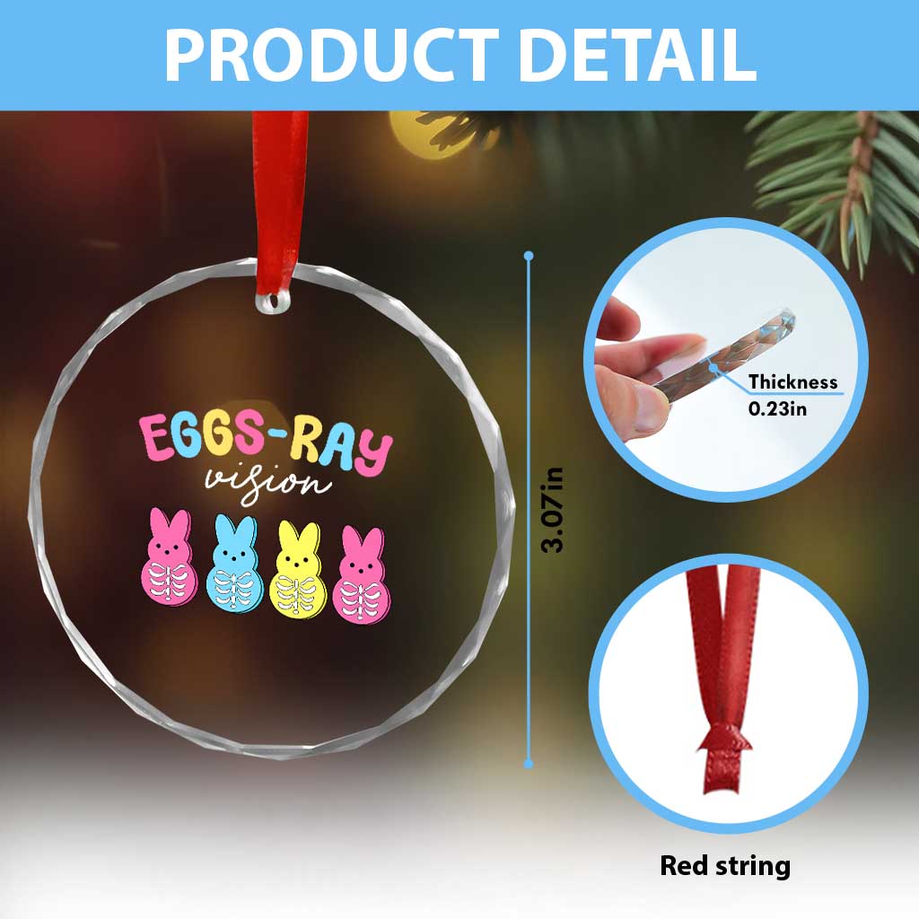 Radiology Easter Crystal Glass Ornament Eggs Ray Vision Xray Tech TS10 Print Your Wear