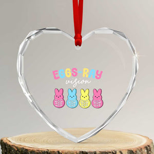 Radiology Easter Heart Crystal Glass Ornament Eggs Ray Vision Xray Tech TS10 Transparent Glass 3'' Heart Print Your Wear
