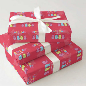 Radiology Easter Wrapping Paper Roll Eggs Ray Vision Xray Tech TS10 Red Print Your Wear
