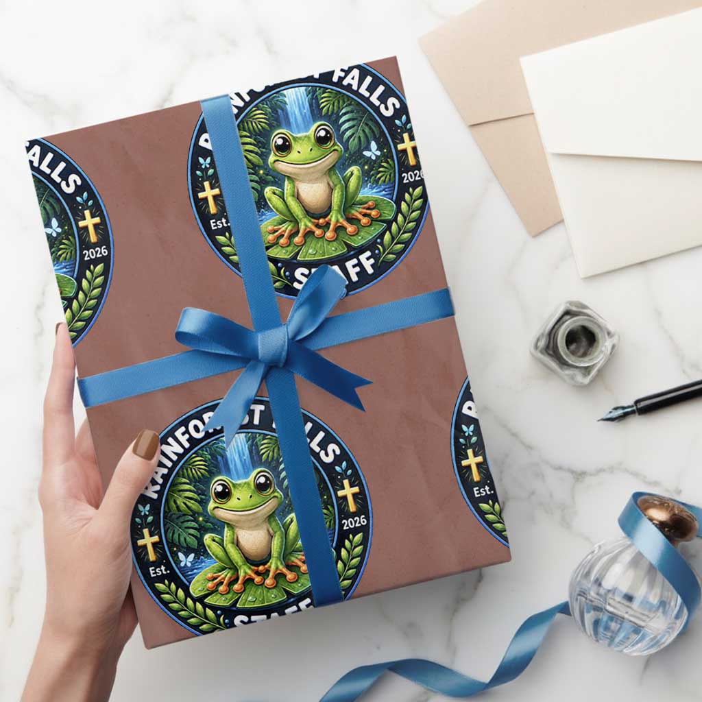 Rainforest Falls Staff Wrapping Paper Roll VBS 2026 Director Teacher TS10 Mocha Print Your Wear