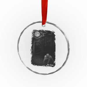 Rake Creepypasta Crystal Glass Ornament Cryptid Series Cryptozoology Gift Creepy Horror Halloween TS10 Transparent Glass 3'' Circle Print Your Wear