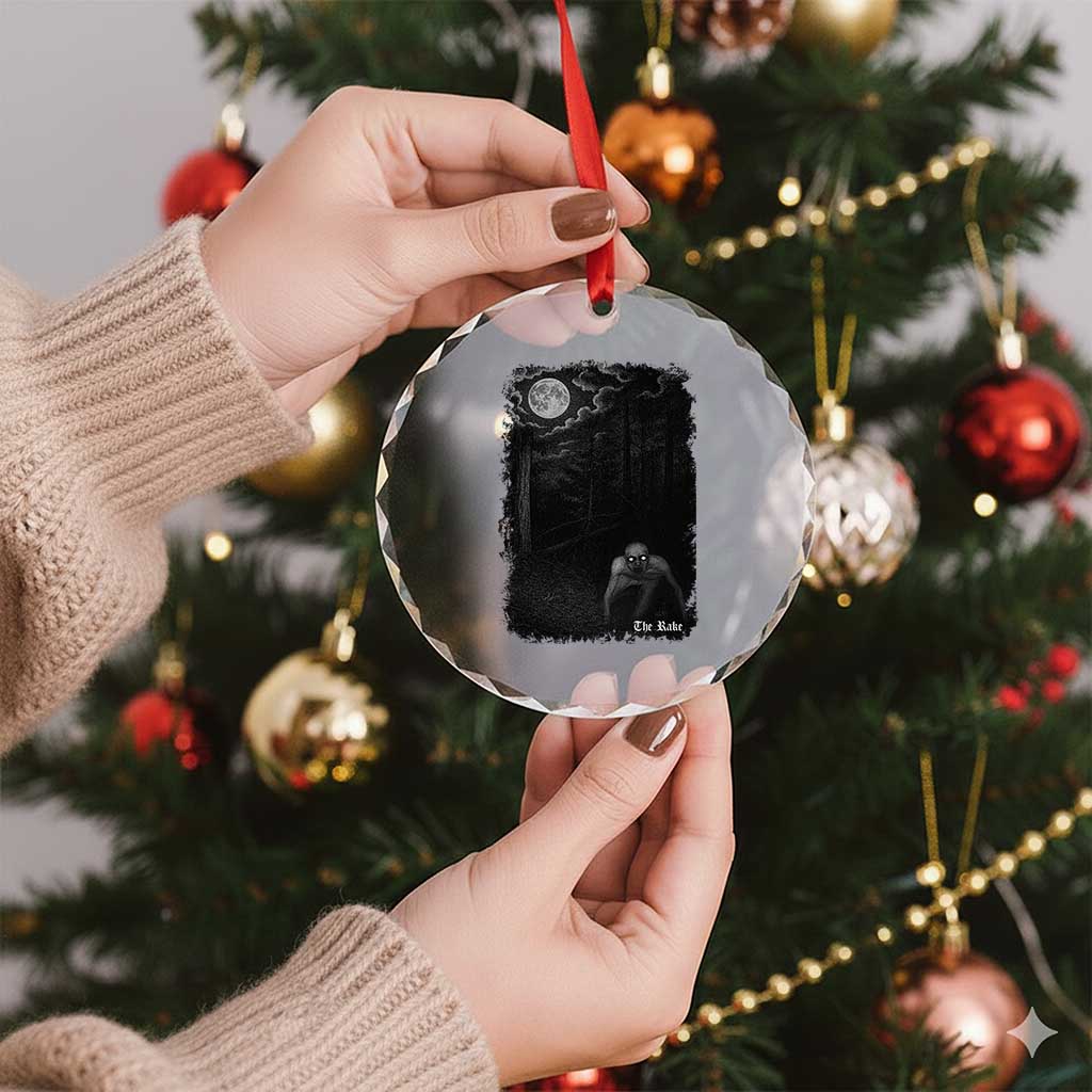 Rake Creepypasta Crystal Glass Ornament Cryptid Series Cryptozoology Gift Creepy Horror Halloween TS10 Print Your Wear