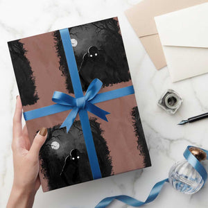 Rake Creepypasta Wrapping Paper Roll Creepy Cryptid Series Cryptozoology Gift Halloween TS10 Mocha Print Your Wear