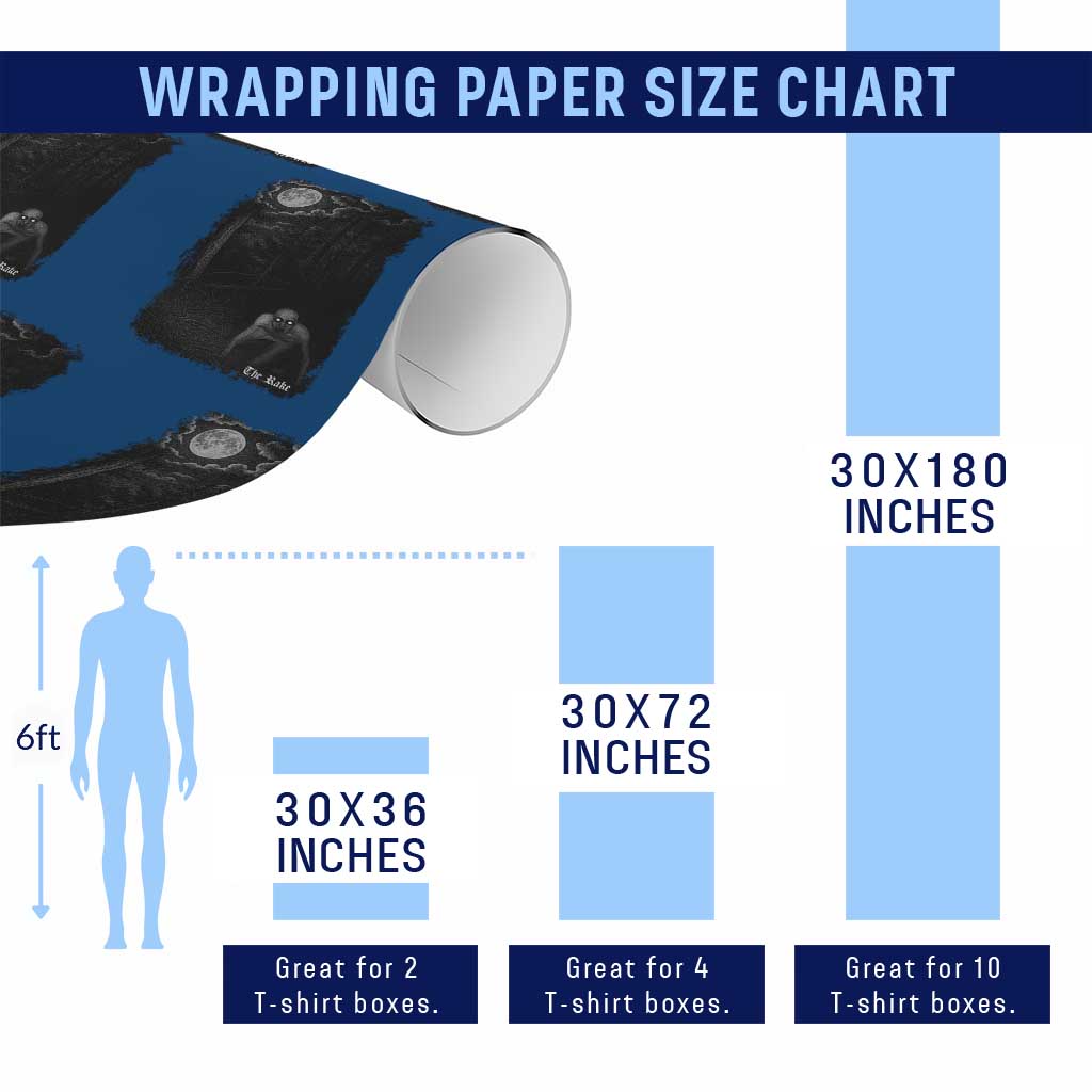 Rake Creepypasta Wrapping Paper Roll Cryptid Series Cryptozoology Gift Creepy Horror Halloween TS10 Print Your Wear