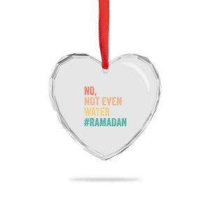 Ramadan Kareem Mubarak Heart Crystal Glass Ornament No Not Even Water Ramadan TS02 Print Your Wear