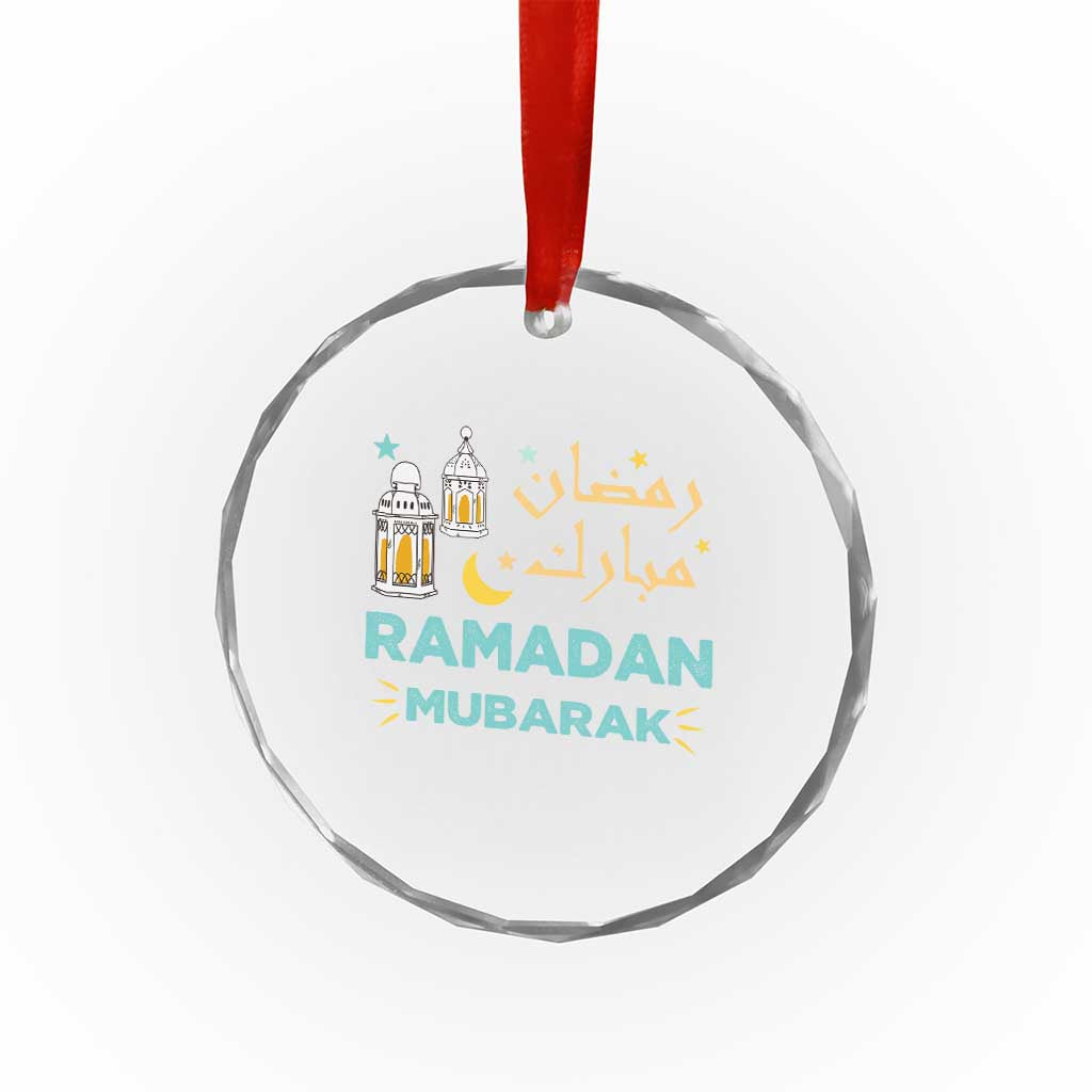 Ramadan Mubarak Muslim Crystal Glass Ornament TS02 Print Your Wear