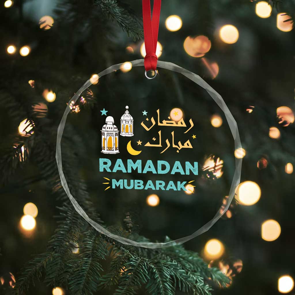 Ramadan Mubarak Muslim Crystal Glass Ornament TS02 Print Your Wear