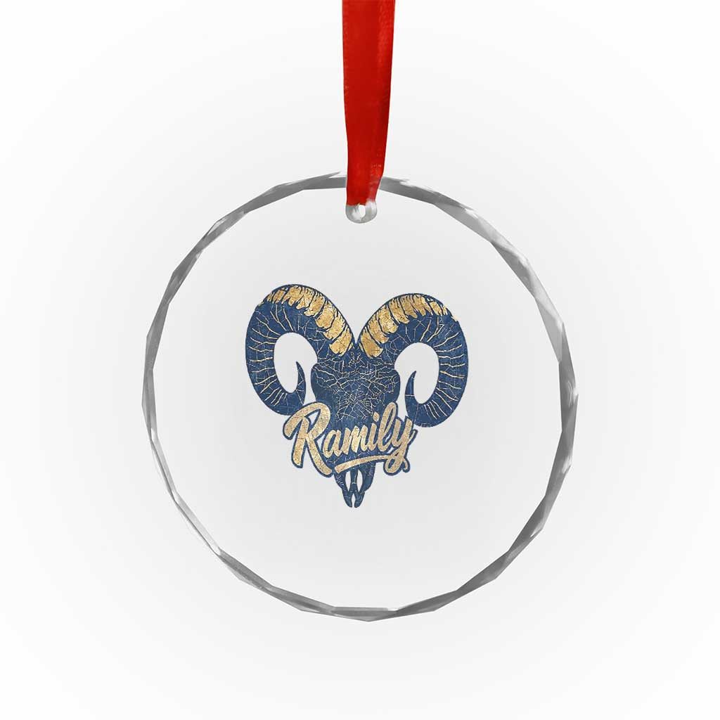 Ramily Bighorn Sheep Skull Ram Lover Vintage Crystal Glass Ornament TS02 Print Your Wear