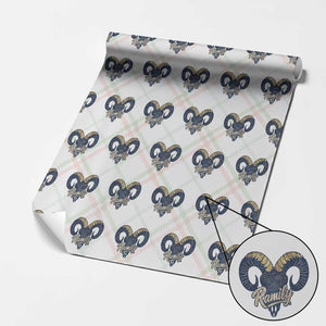 Ramily Bighorn Sheep Skull Ram Lover Vintage Wrapping Paper Roll TS02 Christmas Plaid Print Your Wear