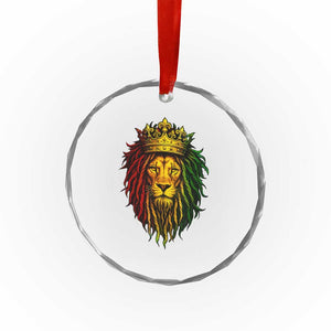 Rasta Reggae Lion Crystal Glass Ornament Jamaican Pride Lion of Judah Gift for Rastafari TS10 Print Your Wear