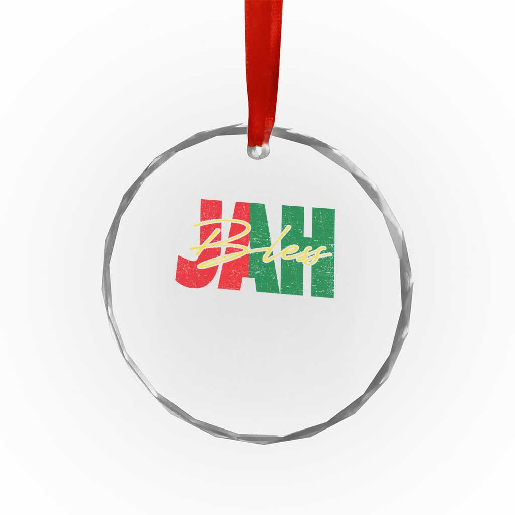 Rastafarian Jah Bless Crystal Glass Ornament Retro Reggae Rastafari Jamaica Rasta TS10 Print Your Wear