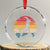 Raunchy Humor Crystal Glass Ornament Throat Goat Meme Gift TS12 Transparent Glass 3'' Circle Print Your Wear