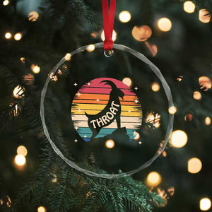 Raunchy Humor Crystal Glass Ornament Throat Goat Meme Gift TS12 Print Your Wear