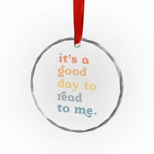 Read To Me Crystal Glass Ornament Sassy Baby Shower Bookish Little Reader TS10 Print Your Wear