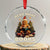 Reading Gingerbread Crystal Glass Ornament Read More Books Funny Christmas Teacher Student Book Lovers - Print Your Wear