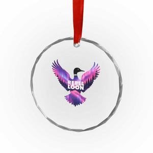 Rebel Loon Aurora Northern Lights Crystal Glass Ornament Minnesota Night Sky Politcal Resistance TS02 Print Your Wear