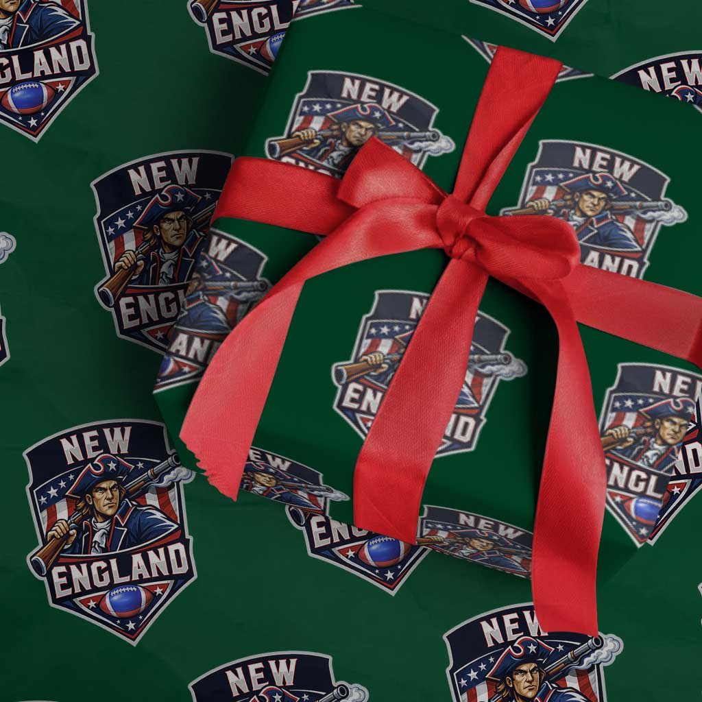Red Blue White Sport Fan Wrapping Paper Roll Football Lover Gift TS12 Green Print Your Wear
