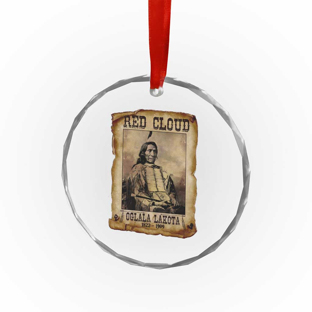 Red Cloud Crystal Glass Ornament Oglala Lakota Sioux Native American Chief Warrior History TS10 Print Your Wear