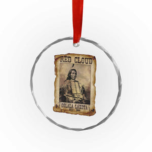 Red Cloud Crystal Glass Ornament Oglala Lakota Sioux Native American Chief Warrior History TS10 Print Your Wear
