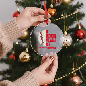 Red October Philly Crystal Glass Ornament Retro Philadelphia Baseball Fan TS10 Print Your Wear