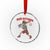 Red October Skeleton Baseball Crystal Glass Ornament Philadelphia Halloween Costume Funny TS10 Transparent Glass 3'' Circle Print Your Wear