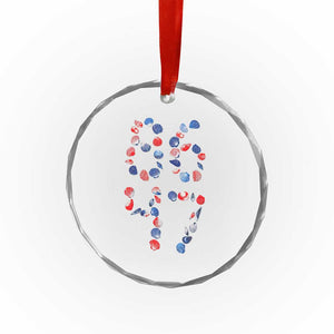 Red White Blue Seashell 8647 Crystal Glass Ornament Viral 2026 Beach Walk Satire Graphic TS12 Print Your Wear