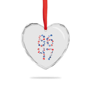 Red White Blue Seashell 8647 Heart Crystal Glass Ornament Viral 2026 Beach Walk Satire Graphic TS12 Print Your Wear