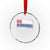 Red White Blueberries Crystal Glass Ornament Charlie Kirk Inspired Patriotic Memorial Freedom TS10 Transparent Glass 3'' Circle Print Your Wear