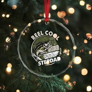 Reel Cool Stepdad Crystal Glass Ornament Fathers Day Gift for Fisherman Bonus Dad TS10 Print Your Wear