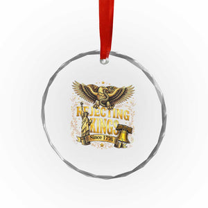 Rejecting Kings Since 1776 Crystal Glass Ornament Eagle Freedom Patriotic TS12 Print Your Wear