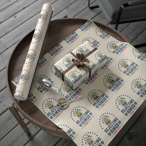 Rejecting Kings Since 1776 Wrapping Paper Roll Vintage Patriotic Ship No King In America TS02 Beige Print Your Wear
