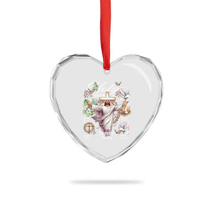 Religious Christian Easter Holy Week Christ Jesus Heart Crystal Glass Ornament TS11 Print Your Wear