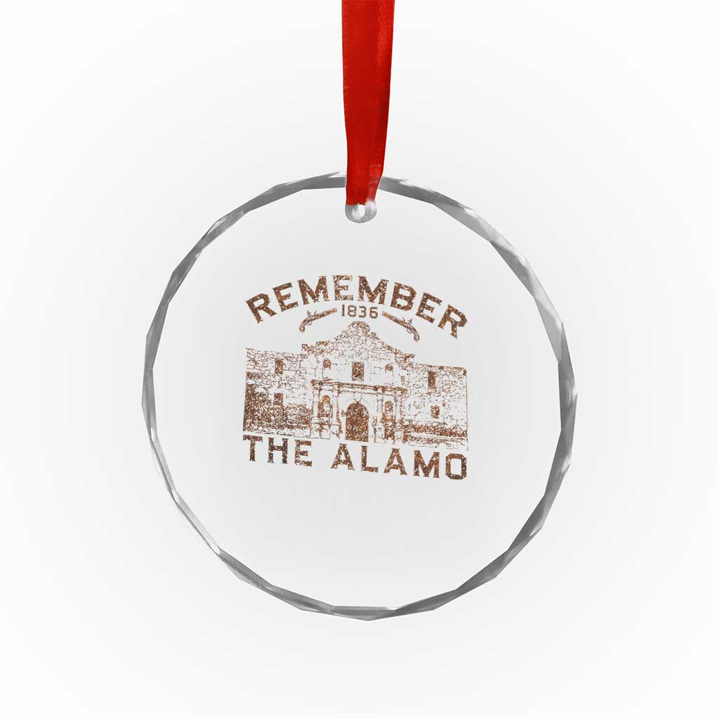 Remember The Alamo Crystal Glass Ornament Texas Souvenir History San Antonio Pride TS10 Print Your Wear