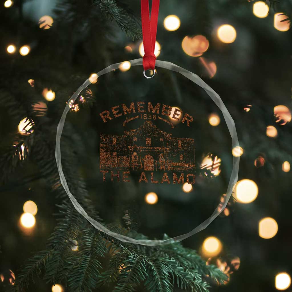 Remember The Alamo Crystal Glass Ornament Texas Souvenir History San Antonio Pride TS10 Print Your Wear