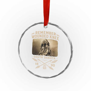 Remember Wounded Knee Crystal Glass Ornament Spotted Elk Lakota Sioux Native American History TS10 Print Your Wear