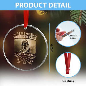Remember Wounded Knee Crystal Glass Ornament Spotted Elk Lakota Sioux Native American History TS10 Print Your Wear