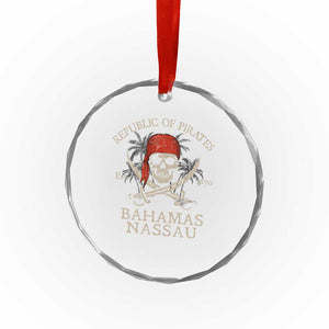 Republic Of Pirates Nassau Bahamas Crystal Glass Ornament Vintage Caribbean Summer Vacation TS10 Print Your Wear