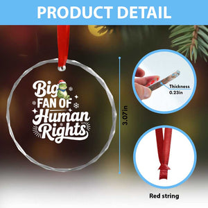 Resist Frog Christmas Crystal Glass Ornament Big Fan Of Human Rights Political Meme TS14 Print Your Wear
