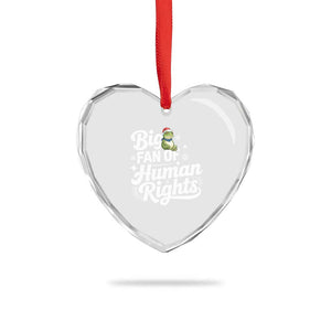 Resist Frog Christmas Heart Crystal Glass Ornament Big Fan Of Human Rights Political Meme TS14 Print Your Wear