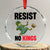 Resist Frog Crystal Glass Ornament No Kings In America Political 2025 - Print Your Wear